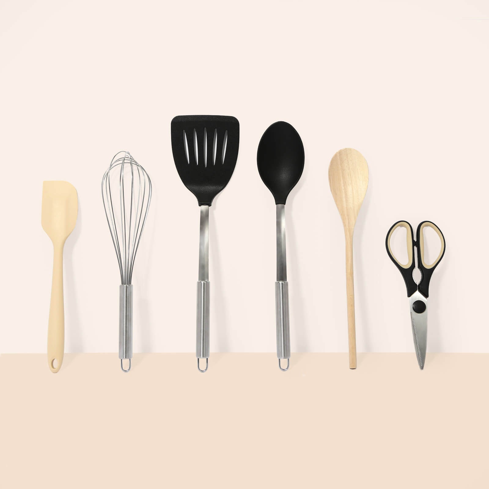 Set di utensili da cucina da 25 pezzi - Pentole in acciaio inossidabile  nylon